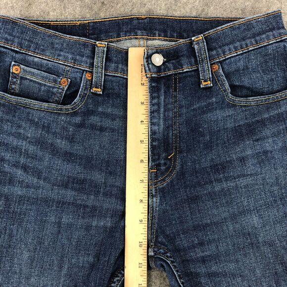 Levis 512 Jeans Mens 30x30 (30x28)* Blue Slim Tapered Medium Wash Cotton Stretch - Picture 10 of 12